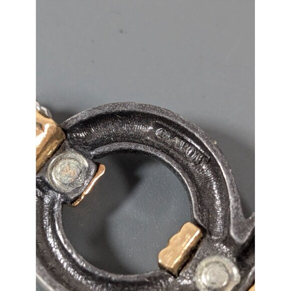 Vintage Avon Two Tone Infinity Symbol Necklace Silver Tone 18" - Picture 8 of 9